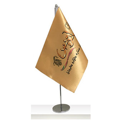 چاپ پرچم رومیزی پشت لمینت