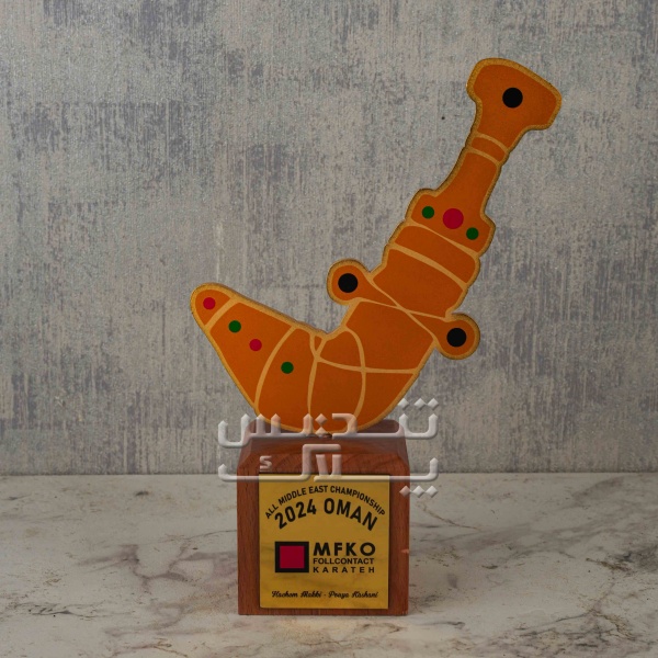 تندیس فلزی مسابقات کاراته کد 002