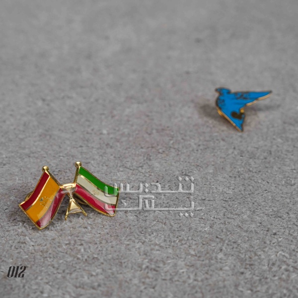 بج سینه پرچم ایران اسپانیا