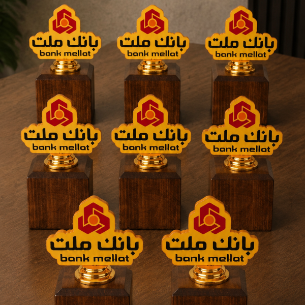 تندیس فلزی بانک ملت کد 001